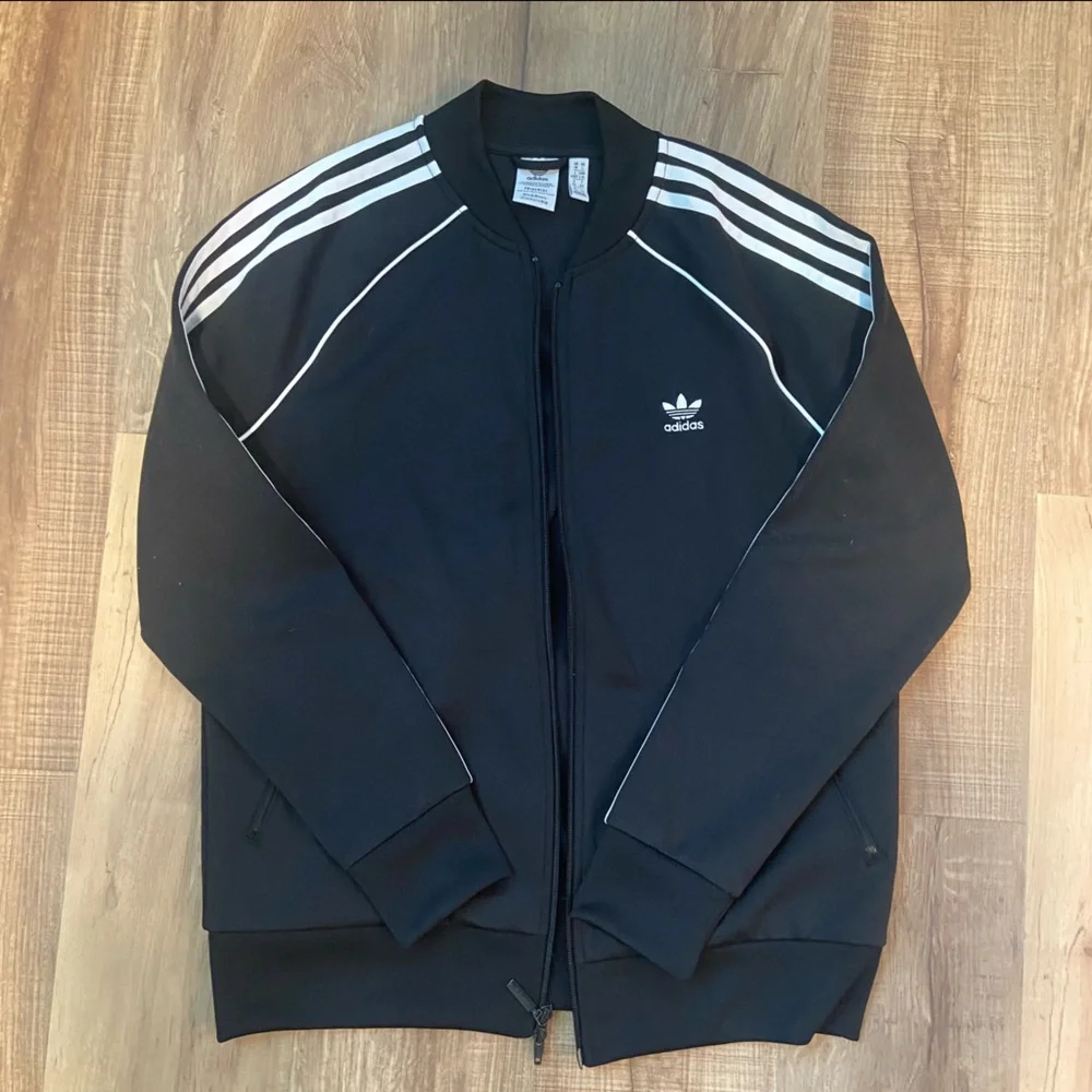 Women’s Adidas Large Track Jacket Black. NWOT - Picture 1 of 3